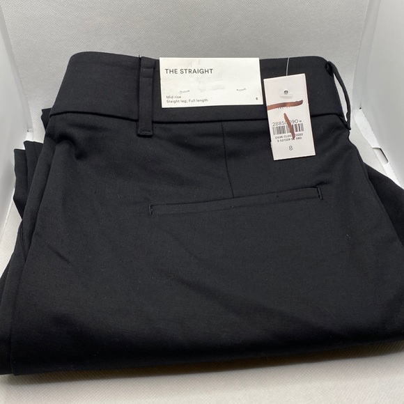 Ann Taylor Factory The Straight Black Women's Pants Size 8 Business Wear - Picture 4 of 9